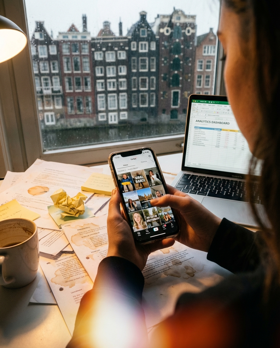 Scrollend door trending content